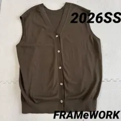 FRAMeWORK シルク混綿麻ノースリーブ2WAYカーディガンのサムネイル