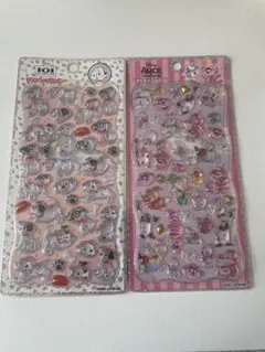 正規品 プチドロップステッカー 101匹わんちゃん アリスインワンダーランド