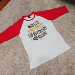 Disney Tシャツ　七分袖　ミッキーマウス