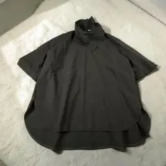 ENFOLD コットン100% ハイネック変形ブラウス 黒 日本製のサムネイル