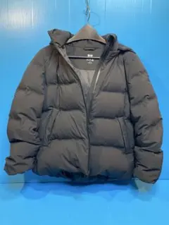 【美品】UNIQLO／ユニクロ シームレスダウンパーカ レディース M ブラック