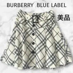 ★極美★BURBERRY バーバリー ウールミニスカート フレア Y2K 00s