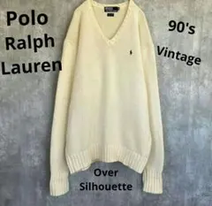 RALPHLAUREN　 Vネック コットンセーター