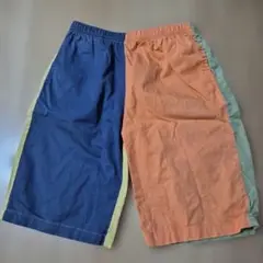 ハーフパンツ ネイビー オレンジ　120
