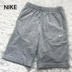 ナイキ スウェットハーフパンツ ショート 短パン ロゴ刺繍 綿100% グレー