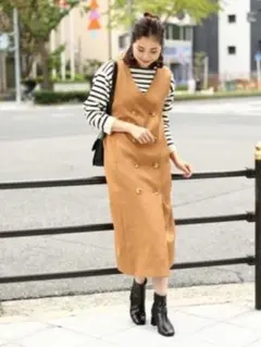 アーバンリサーチ　サニーレベル　ラップ風ジャンパースカート　2way可能