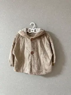 バースデイ フタフタ フリースジャケット アウター モコモコ 90cm ポンチョ