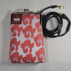 スマホショルダーバッグ　がま口ポーチ