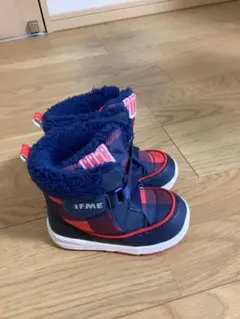 IFME 子ども用スノーブーツ ネイビー/レッド
