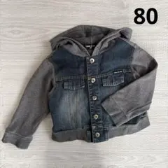 【美品】COMME CA ISM デニムジャケット 80 コムサイズム