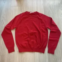 【美品】MACPHEE ピンク クルーネック　カーディガン 長袖　コットン