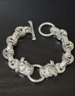 【数量限定】犬ブレスレット　ビンテージ silver