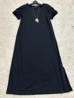 アンタイトル　ロングワンピース　ブラック　2