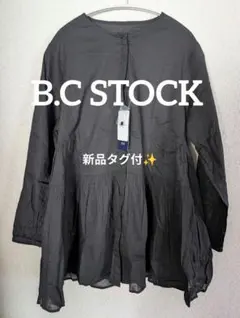 新品タグ付ベーセーストック B.C STOCK 切り替えチュニックブラウスのサムネイル
