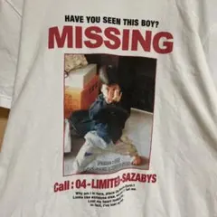 04 Limited Sazabys MISSING T-shirt Ｍサイズ 04 Limited Sazabys MISSING T-shirt Mサイズ - メルカリ