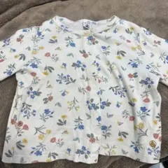 PETIT BATEAU 花柄カーディガン 104cm