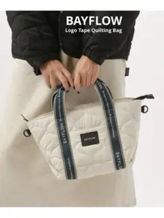 ☆彡超美品！BAYFLOW 2Way ロゴテープキルティングトートバック