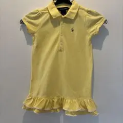 Ralph Lauren 半袖ポロワンピース 黄色3T