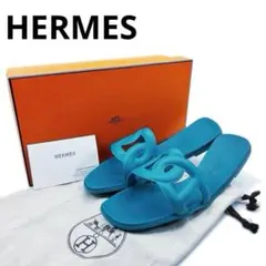 エルメス サンダル シェーヌダンクル アロハ ラバー 35 HERMES HERMES（エルメス）アロハ サンダル シェーヌダンクル 35 - メルカリ