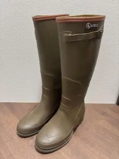 AIGLE レインブーツ カーキ サイズEU39 フランス製 収納袋付 - メルカリ