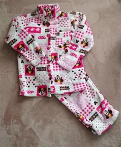 ミニーマウス フリースパジャマセット140サイズ