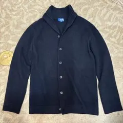 ABAHOUSEアバハウス ニット カーディガン ダークネイビー M カシミヤ混