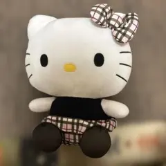Hello Kitty ぬいぐるみ チェック柄リボン - メルカリ