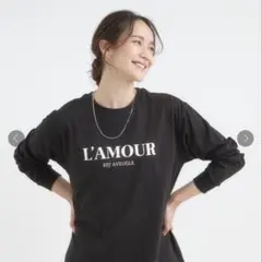 シューラルー 長袖ロゴ入りTシャツ ブラック　新品