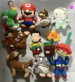 【1】キャラクター　平成レトロ　ぬいぐるみ まとめ売り