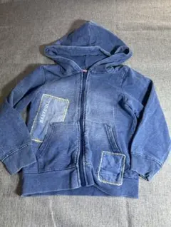 BABYDOLL（ベビードール）のキッズパーカー　デニム柄　110サイズ
