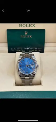 ROLEX 自動巻き腕時計 青文字盤