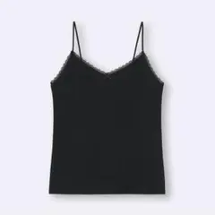 【値下げ不可！】GU コットンブレンドキャミソール(ドライ) 09 BLACKのサムネイル