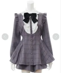 Secret Honey　シークレットハニー リボン　長袖セットアップ　フリル