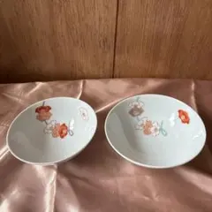 深川製磁.紅白花結び夫婦茶碗2客セットのサムネイル