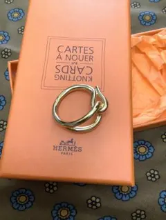 【美品】HERMES エルメス スカーフリング 《ジャンボ》ゴールド