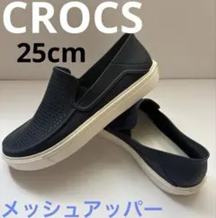 【新品未使用品】クロックス シティレーン ロカ スリップオン■ネイビー/ホワイトのサムネイル