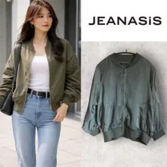 美品◆JEANASIS◆ 春薄手MA-1ブルゾン