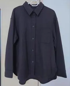 UNIQLO ブラッシュドジャージーシャツジャケット Sサイズ レディース