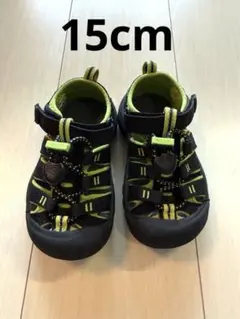 keen KEENキーン キッズサンダル ブラック　グリーン