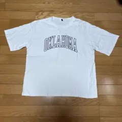 OKLAHOMA ロゴプリント Tシャツ ホワイト M