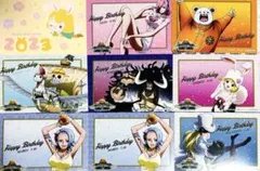 ONE PIECE バースデーカード ポストカード 麦わらストア 9点セット