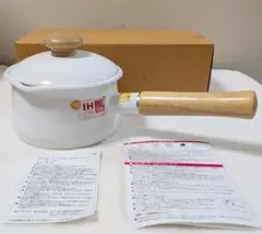 富士ホーロー ホーロー 鍋 ミルクパン 15cm 1.2L ホワイト 白のサムネイル