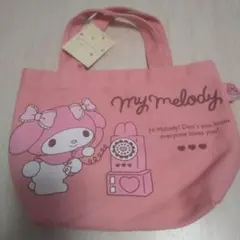 マイメロディ カラーマチ付バッグ マイメロ ミニトート バッグ