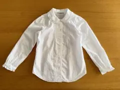 MIKI HOUSE フリル付き白シャツ 120