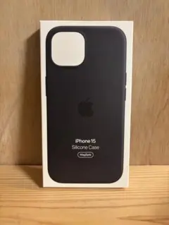 Apple純正iPhone 15 シリコンケース ブラック MagSafe対応