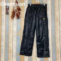 Champion 金ロゴ　ブラックジャージ　パンツ　ランニングウェア　スタッズ