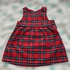 チェック柄ワンピース