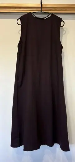ボルドー ノースリーブワンピース S 無印良品　起毛