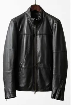 PROJECT SR’ES再構築ラムレザージャケット/シングル/ダブルジップ/M