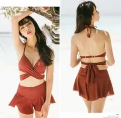 水着 レディース ビキニ パッド付き バンドゥ セパレート